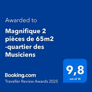  Apartment Magnifique 2 Pieces De 65m2 -quartier Des Musiciens France
